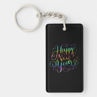 Happy New Year New Year's Eve Party Countdown Keychain