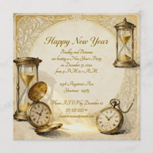 Happy New Year New Year's Eve Party Invitation