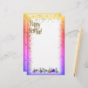 HAPPY NEW YEAR New Year's Stationery