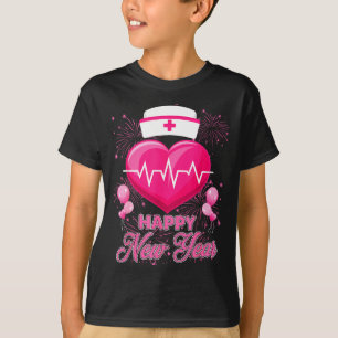 Happy New Year Nurses Heartbeat New Years Eve Part T-Shirt