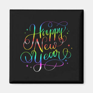 Happy New Year Nye Years Eve Family Party Countdow Magnet