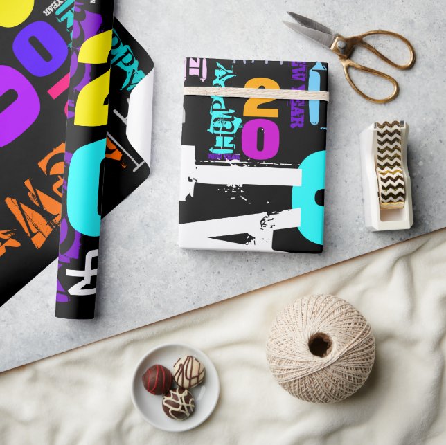 Happy New Year of the Rat Wrapping P Wrapping Paper (Crafts)