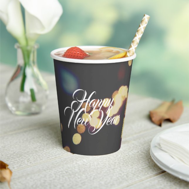 Happy New Year Paper Cups (Insitu)