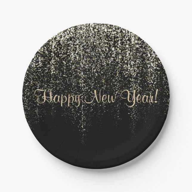 Happy New Year Paper Plate (Front)