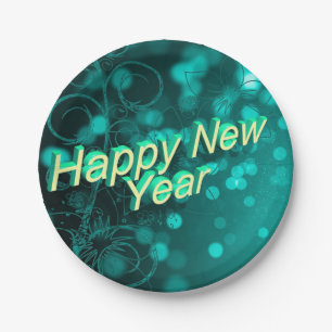 Happy New Year Paper Plate – Festive Party Tablewa