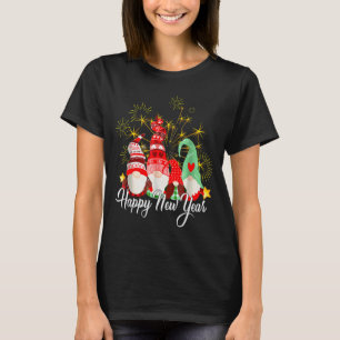 Happy New Year Party 2025 Gnomes Family Matching M T-Shirt