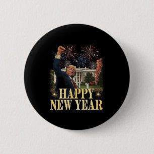 Happy New Year Party 2025 Trump 2024 Take America  2 Inch Round Button