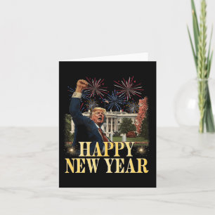 Happy New Year Party 2025 Trump 2024 Take America Card