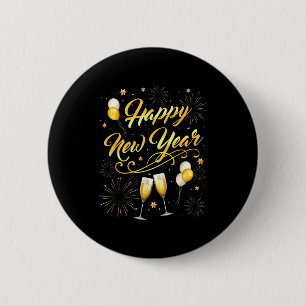 Happy New Year Party 2026 Ballon Family Matching  2 Inch Round Button