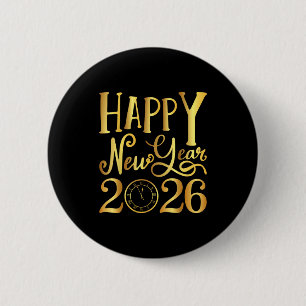 Happy New Year Party 2026 Family Matching  2 Inch Round Button