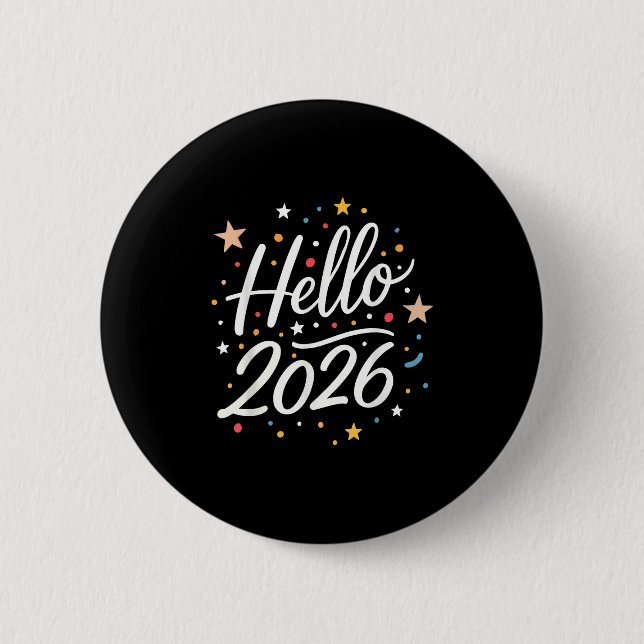 Happy New Year Party 2026 Family Matching Men Wome 2 Inch Round Button (Front)