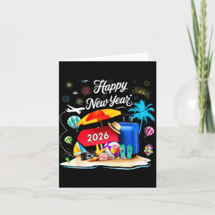 Happy New Year Party 2026 Family Matching Vacation Card