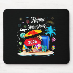 Happy New Year Party 2026 Family Matching Vacation Mouse Pad