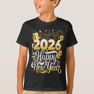 Happy New Year Party 2026 Nye Funny Family Matchin T-Shirt
