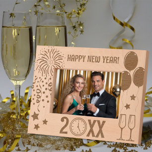 Happy New Year Party Celebration Customized  Etched Frames