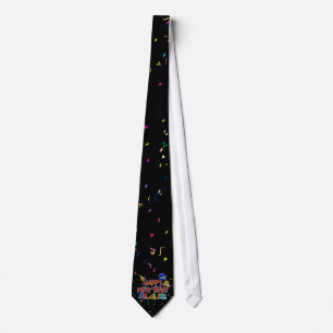 Happy New Year Party Hats Tie