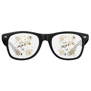 Happy New Year Party Retro Sunglasses