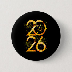 Happy New Year Party Supplies 2026 Family Matching 2 Inch Round Button