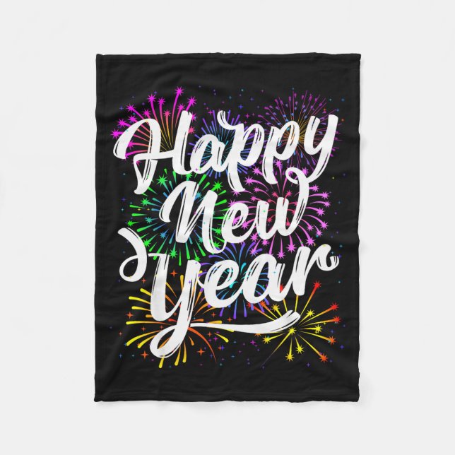 Happy New Year Party Supplies 2026 Family Matching Fleece Blanket (Front)