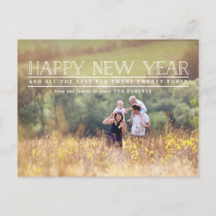 Happy New year photo typography holiday