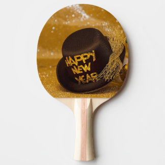 happy new year ping pong paddle