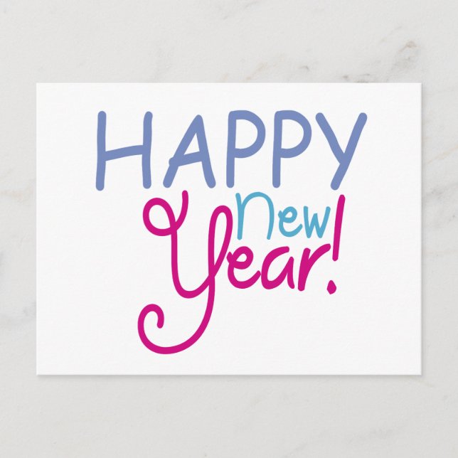 Happy New Year Postcard (Front)