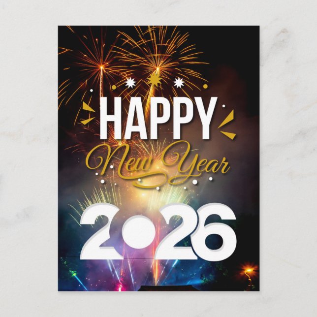 Happy New Year Postcard (Front)