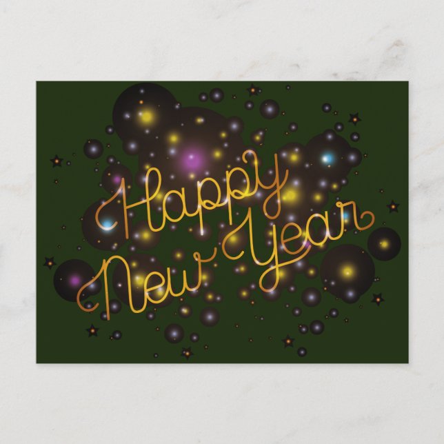 Happy New Year Postcard (Front)