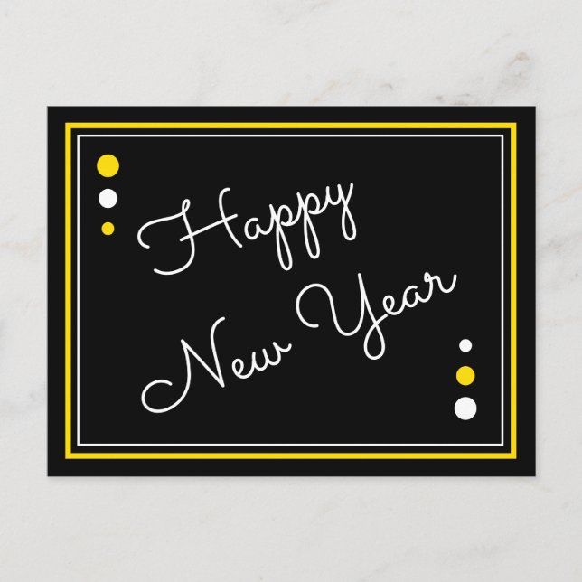 Happy New Year Postcard (Front)
