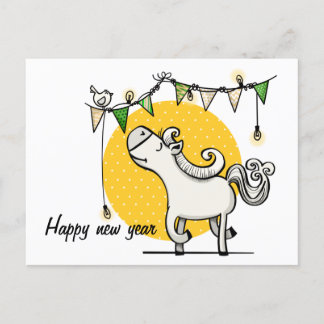 Happy new year postcard