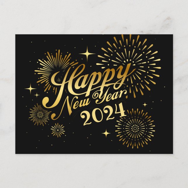 Happy New Year Postcard (Front)