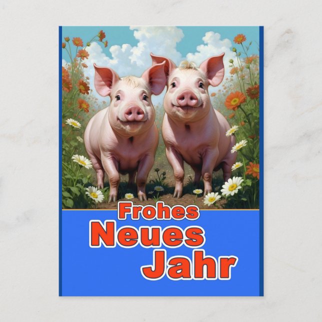 Happy New Year Postcard (Front)