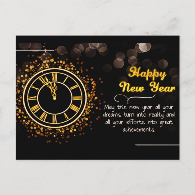 Happy New Year Postcard (Front)