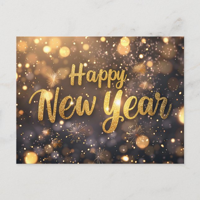 Happy New Year Postcard (Front)