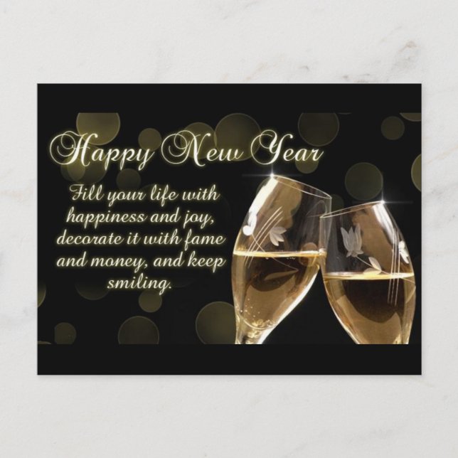 Happy New Year Postcard (Front)