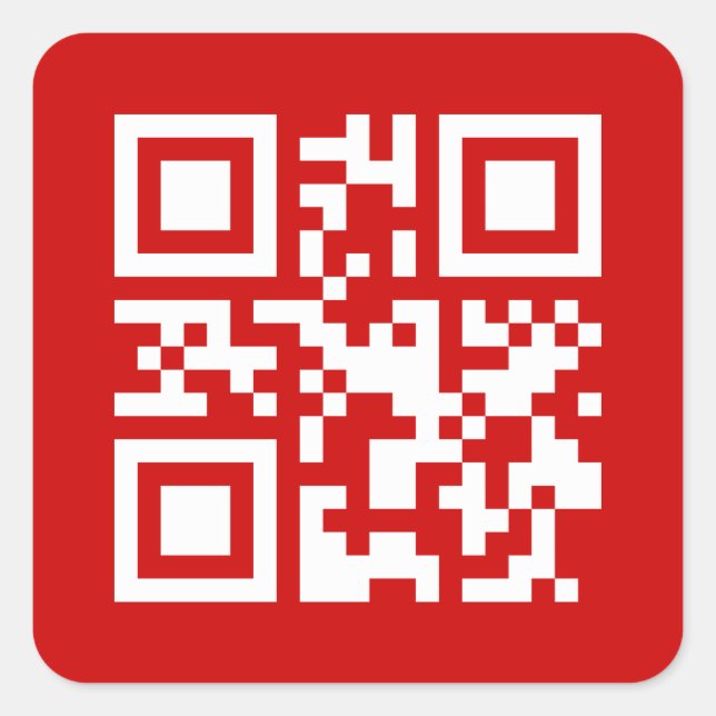 Happy New Year! -- QR Code Square Sticker (Front)