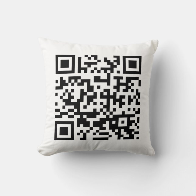 Happy New Year! -- QR Code Throw Pillow (Front)