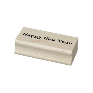 Happy new year rubber stamp