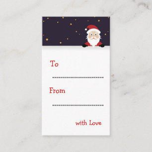 Happy New Year Santa Claus Gift tags