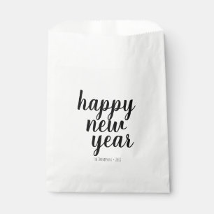 Happy New Year Script Party Favour Bags
