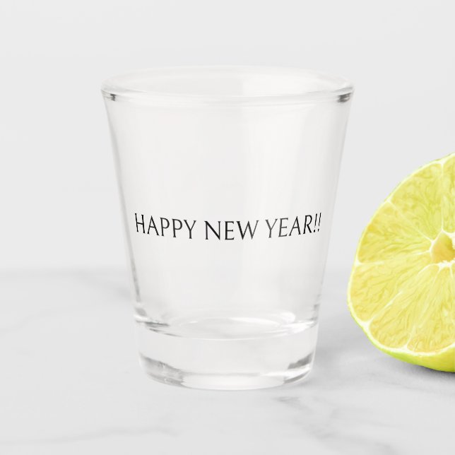 happy new year shot glass (Front)