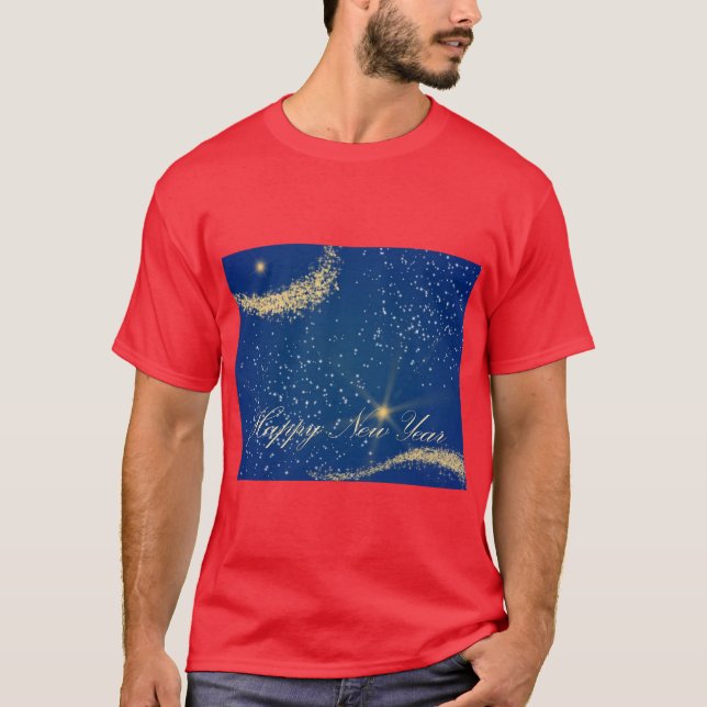 Happy New Year Sky T-Shirt (Front)