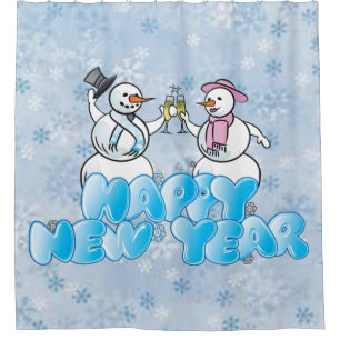 Happy New Year Snowman