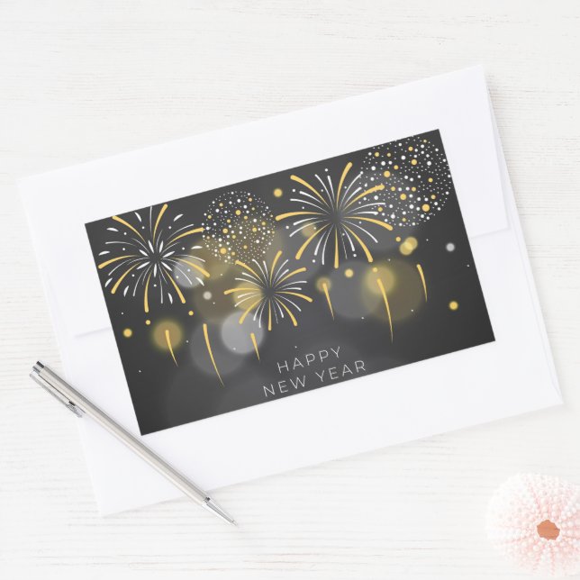 Happy New Year  Sticker (Envelope)