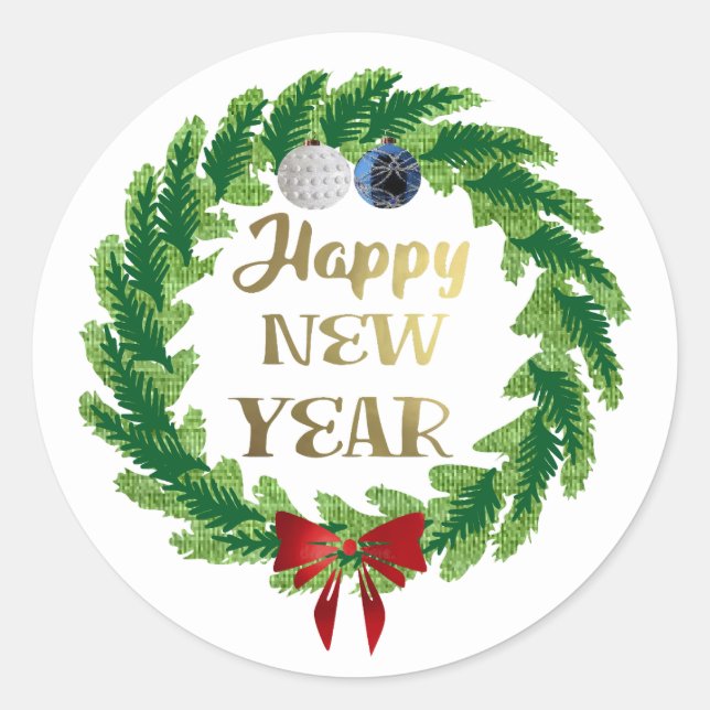 Happy New Year Sticker (Front)