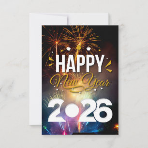 Happy New Year Thank You Card