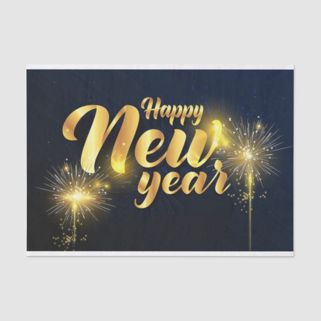 Happy New Year Tissue Paper (Front)