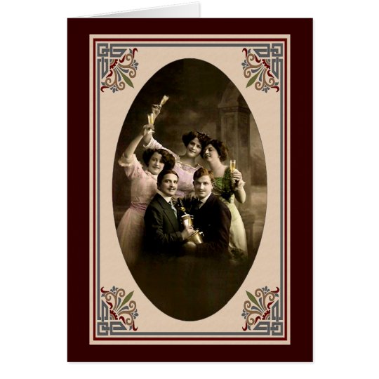 Happy New Year Toast Card
