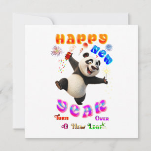 Happy New Year Turn Over A New Leaf Card