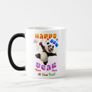 Happy New Year Turn Over A New Leaf Magic Mug
